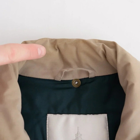 Vintage London Fog Taupe Parka Jacket -  Size 38R - Picture 6 of 15